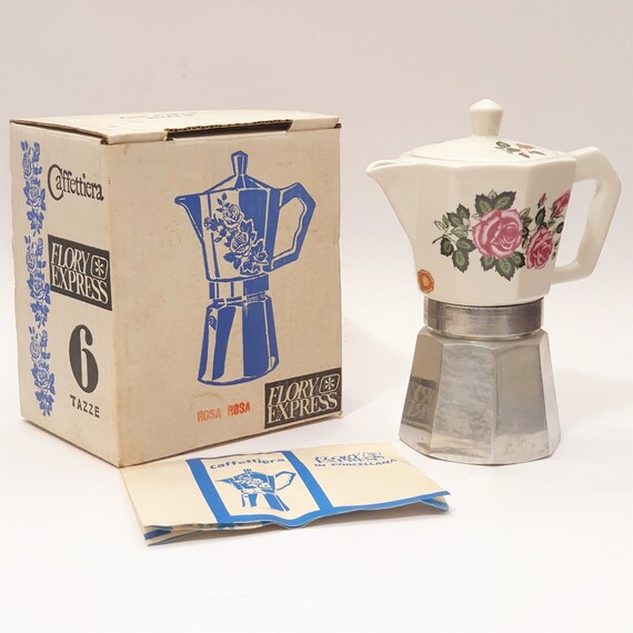 Cafetera italiana FLORY EXPRESS de aluminio | Etsy México