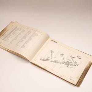 K&ouml;nnte beinhalten: Ein offenes Buch mit einem Schwarzwei&szlig;diagramm eines Traktorteils. Das Buch tr&auml;gt den Titel "Lambro" und enth&auml;lt auf der linken Seite eine Liste von Teilen und Nummern.