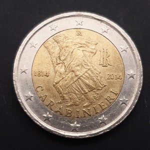 2-Euro-Gedenkmünze - Italienische Republik 2014 zweihundertjähriges Jubiläum der Gründung der Carabinieri