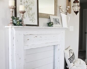 Faux Fireplace Surround Etsy