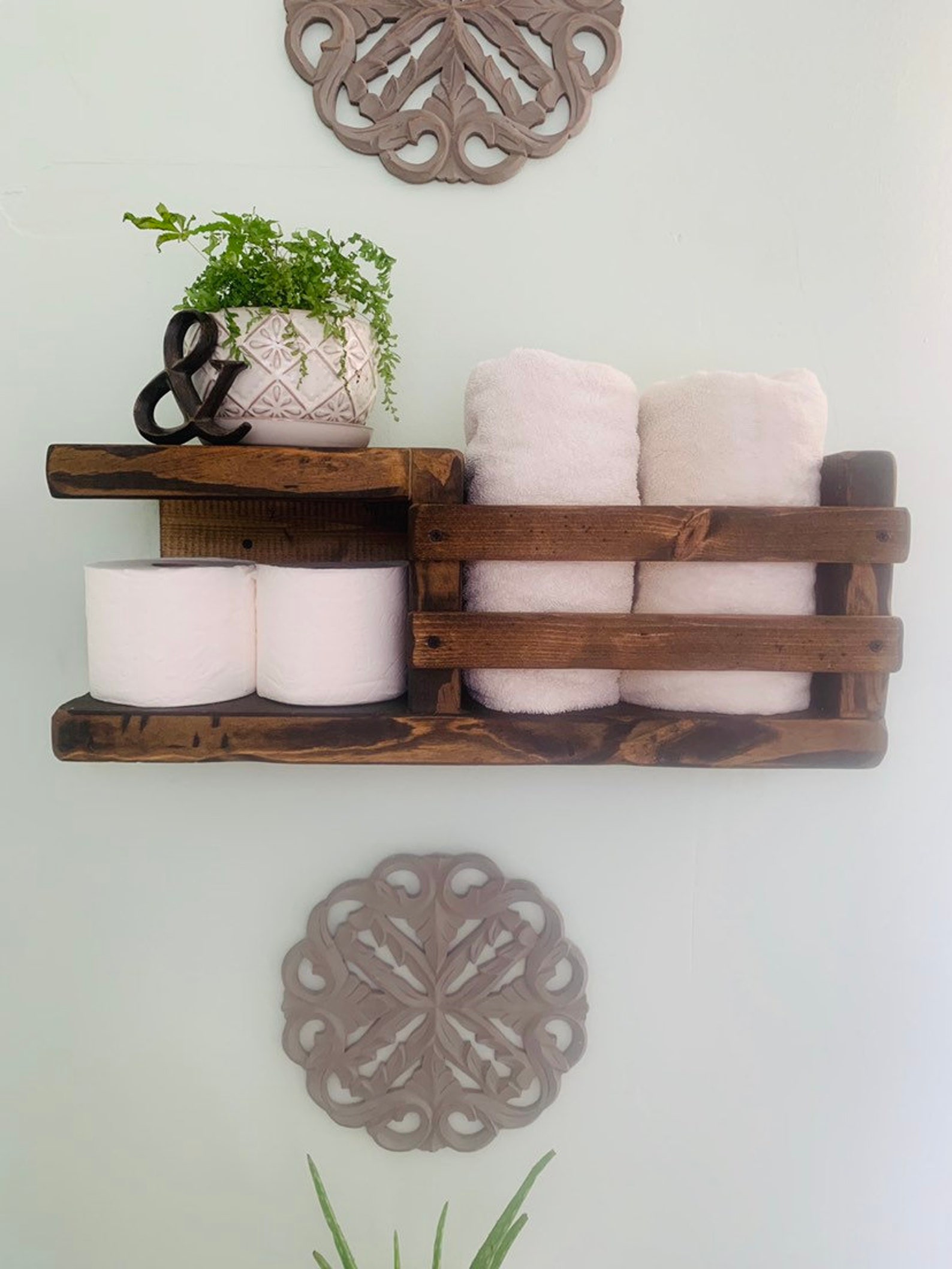 Rustic Bathroom Shelf | Etsy