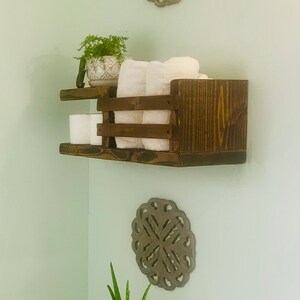 Rustic Bathroom Shelf - Etsy