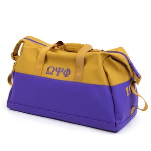 Omega Psi Phi Duffle Bag & Toiletry Bag Set – Fraternity Brotherhood Travel Essentials