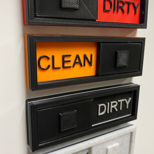 Clean Dirty Dishwasher Reversible Kitchen Organizing Etsy