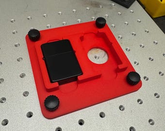 Windproof Lighter Laser Engraving Jig – Fits 25mm Base Holes – PLA Material