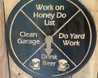 Drink Beer Chore Wheel
