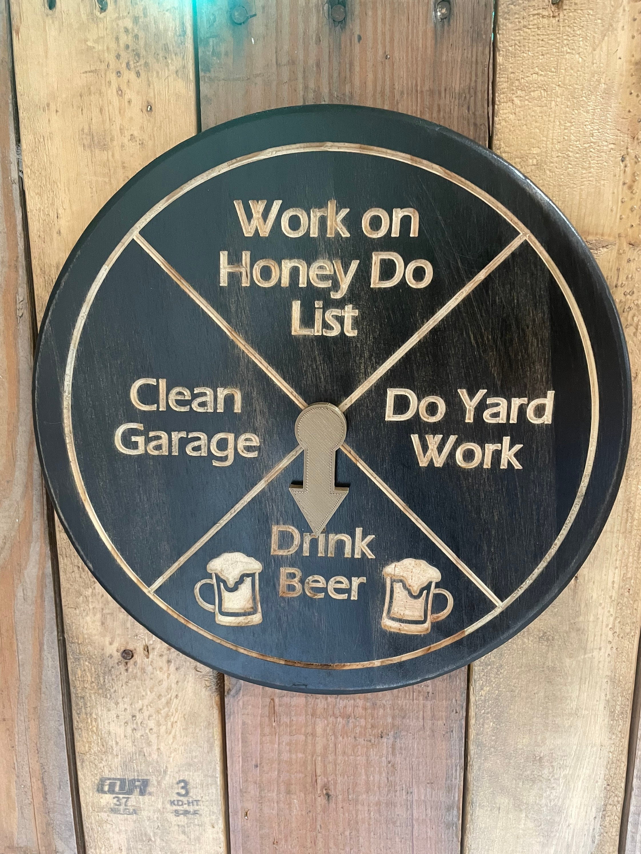 Drink Beer Chore Wheel 