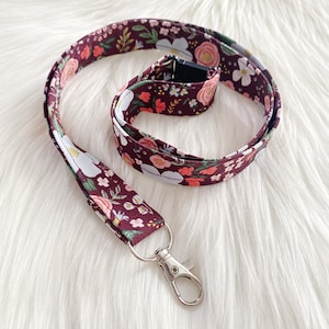 BREAKAWAY Fabric Lanyards for Nurses ID Badge Holder Floral Lanyards Gifts for Her Nurse Lanyards Cute Lanyards Stocking Stuffers image 1