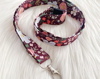 BREAKAWAY Fabric Lanyards for Nurses | ID Badge Holder | Floral Lanyards | Gifts for Her | Nurse Lanyards | Cute Lanyards |Stocking Stuffers