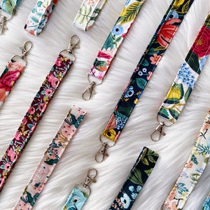 ÉDITION LIMITÉE pour Rifle Paper Co | Porte-clés mignons | Lanières d'infirmière | Lanières et porte-clés Breakaway | Lanières pour professeur | Idées cadeaux