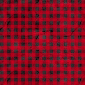 2806-88 My Cowboy Gave to me Red Buffalo Check. Priced by the half yard.