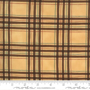 Moda 19999 14  Home on the Range Burlap Plaid.  Priced by the half yard.