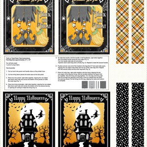 810PG-93 Henry Glass Nights of Olde Salem Treat Bag Panel 36&quot; Makes 2 bags