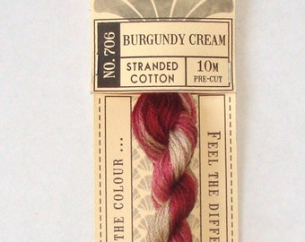 Cottage Garden Thread - 706 Burgundy Cream