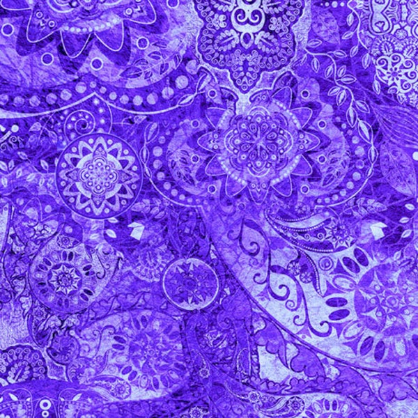 26956-L Quilting Treasures Bohemian Purple Haze. Priced by the half yard.