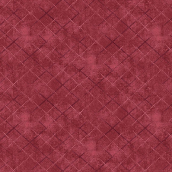 One Sisters Basics 2769-80 Distressed Plaid Rose Red. Priced by