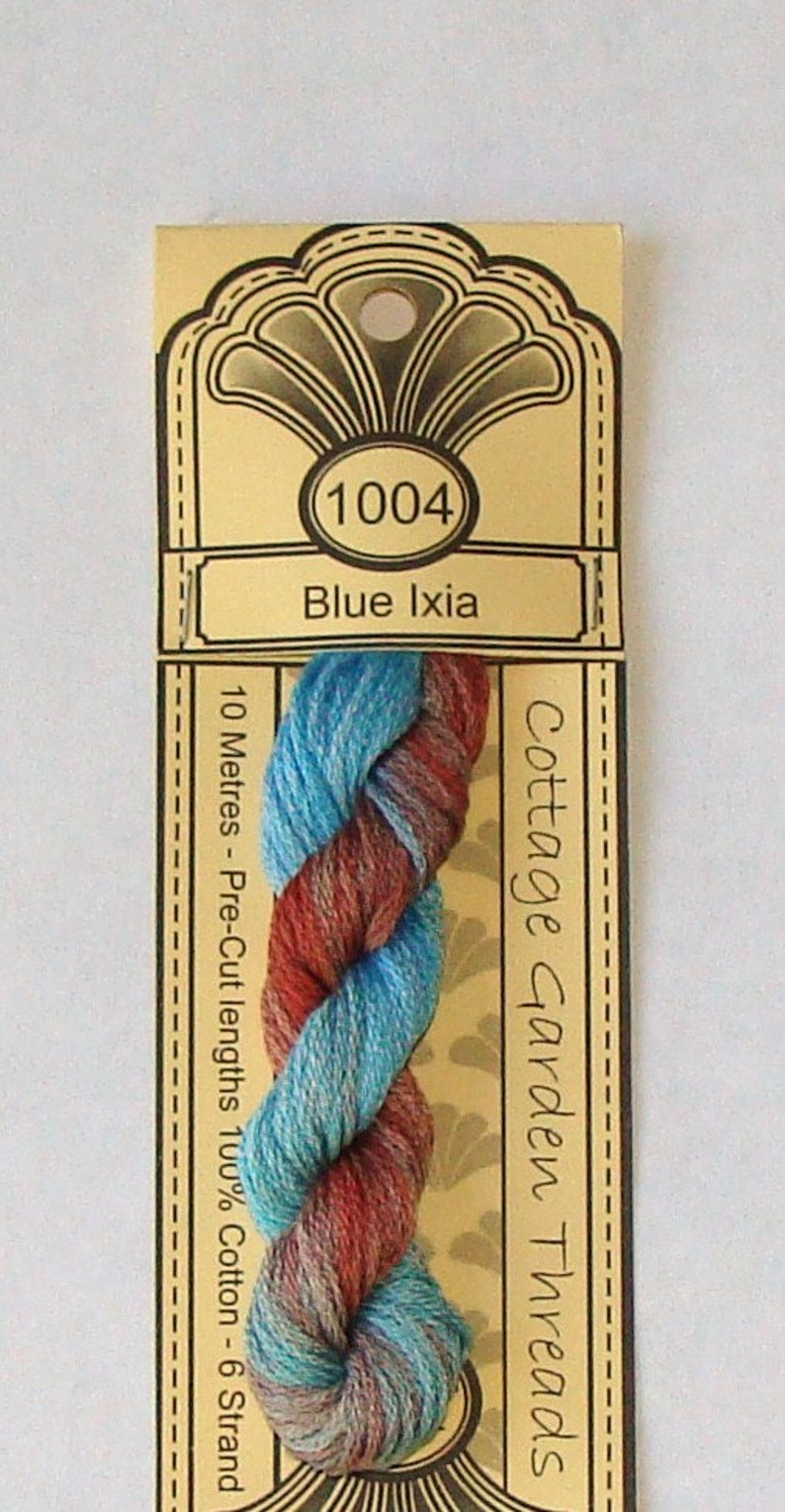 Cottage Garden Thread 1004 Blue Ixia Etsy