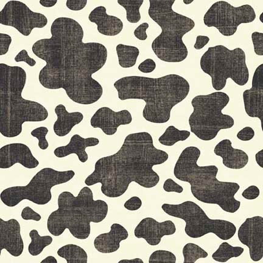 Quilting Treasures 30374K Hey Cowgirl Cowskin Charcoal. Priced by