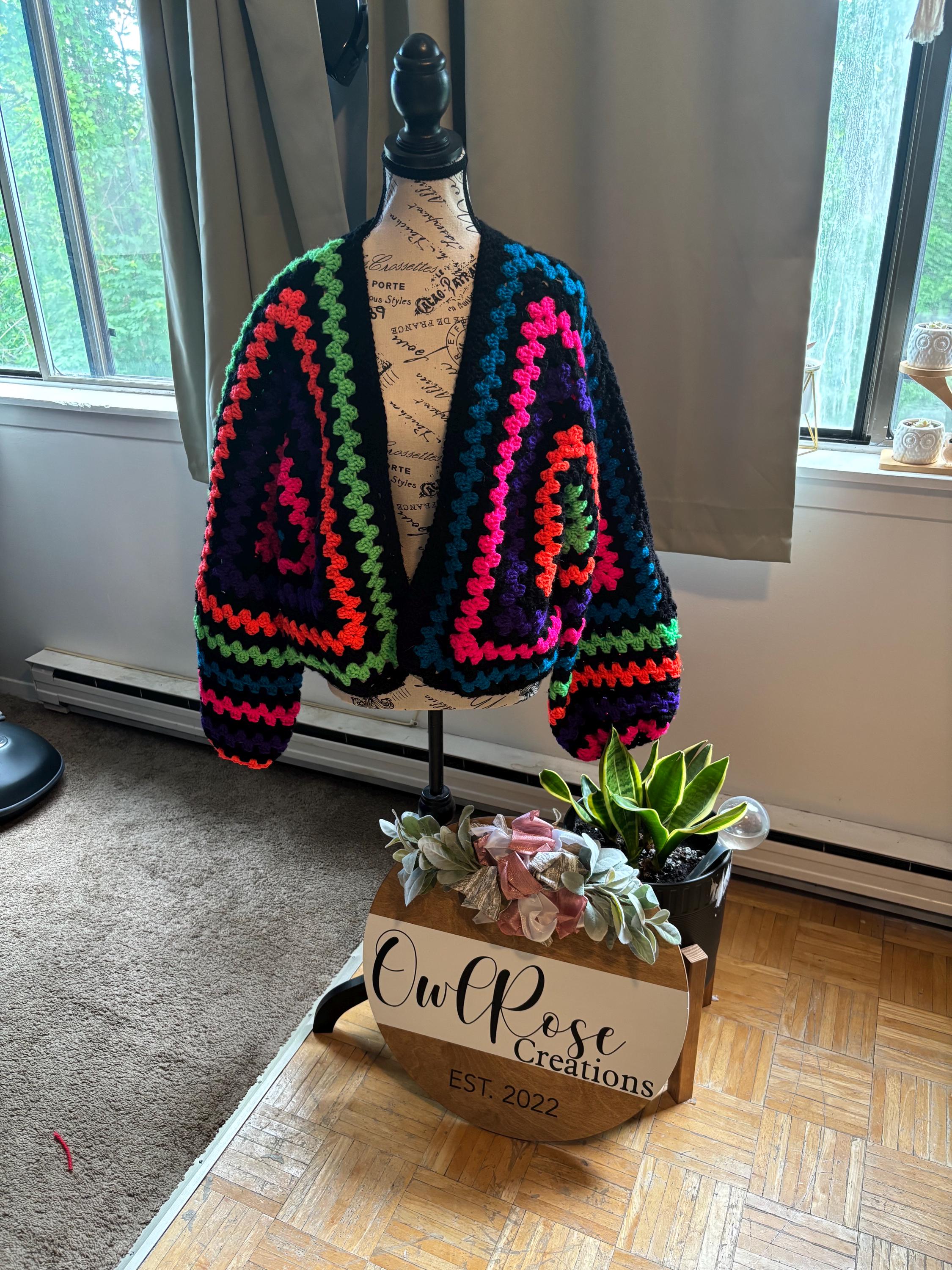 Neon Green Cardigan - Etsy