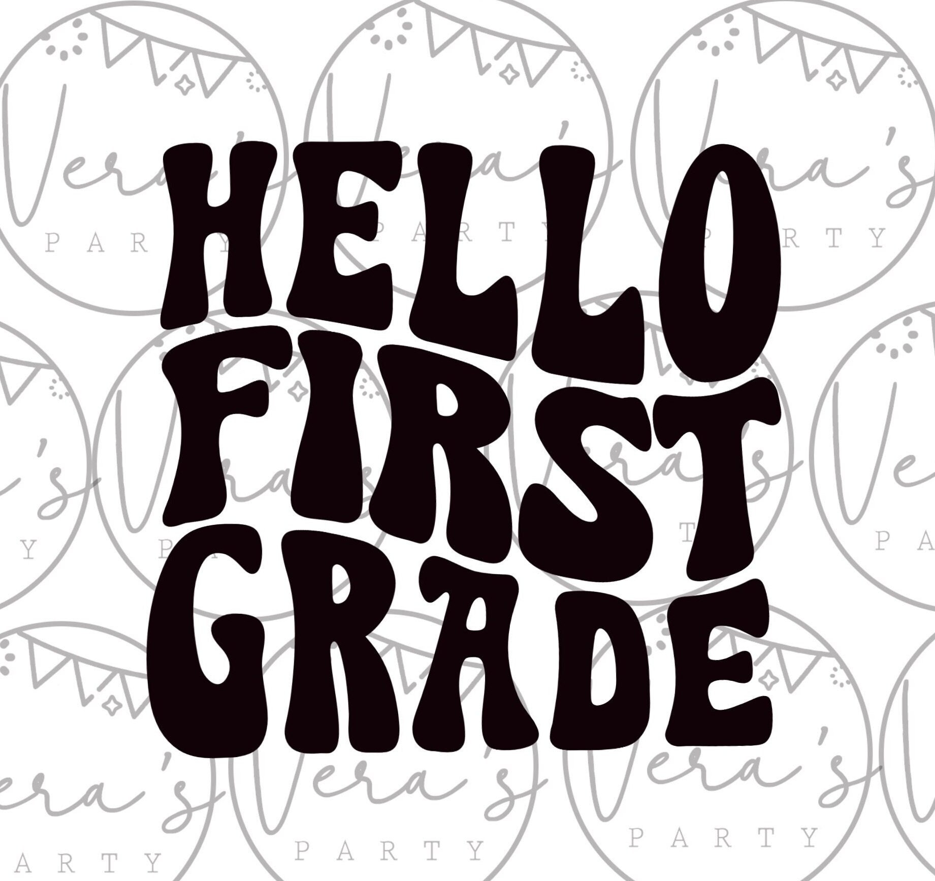 Back to school SVG, Hello first grade, hello first grade cut file for Cricut, diy shirts, CUT FILE, digital image