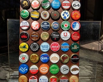 CHEERS BEER Bottle Cap Art Plaque  7" X 12"