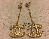 CC Earrings Chic Long Dangle Earrings - Available in Gold and Silver - CC Earrings