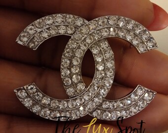 Chanel Brooch - Stunning Silver and Rhinestone Brooch