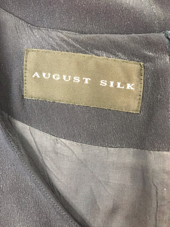 August Silk Vintage Silk Short Sleeve Round Neck … - image 4