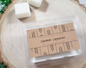 Coffee Scented Soy Wax Melts, Cappuccino Soy Wax Tarts, Latte Natural Wax Melts, Wax Warmer Clamshell Melts