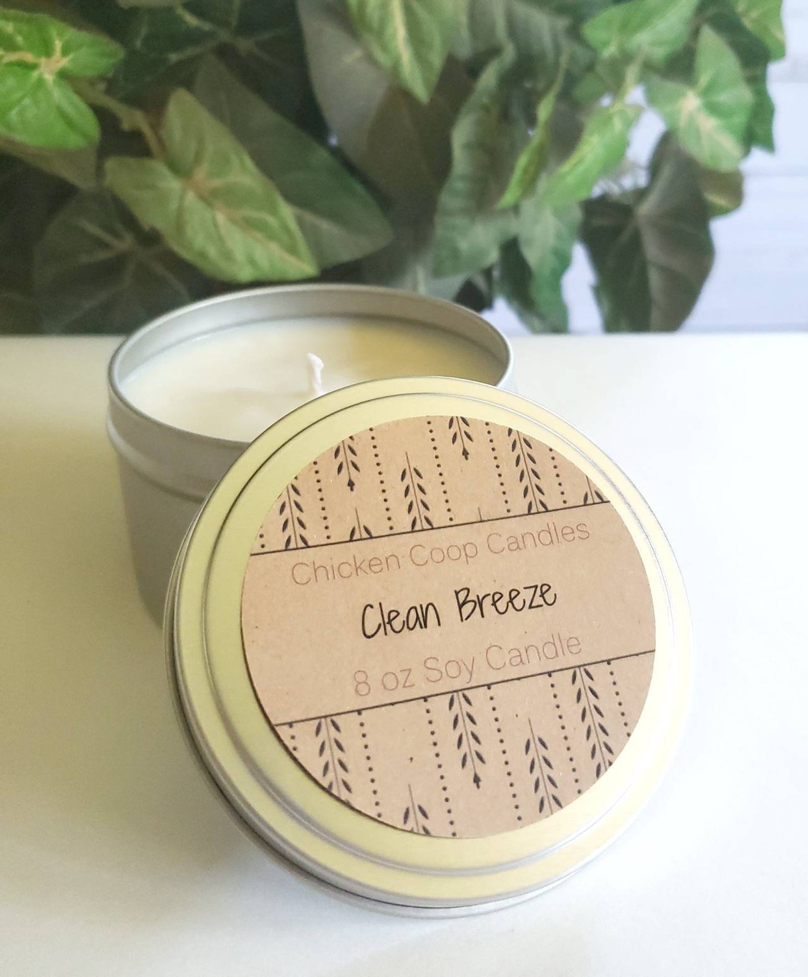 Clean Laundry Scented Candle Clean Breeze Soy Candle Fresh Etsy