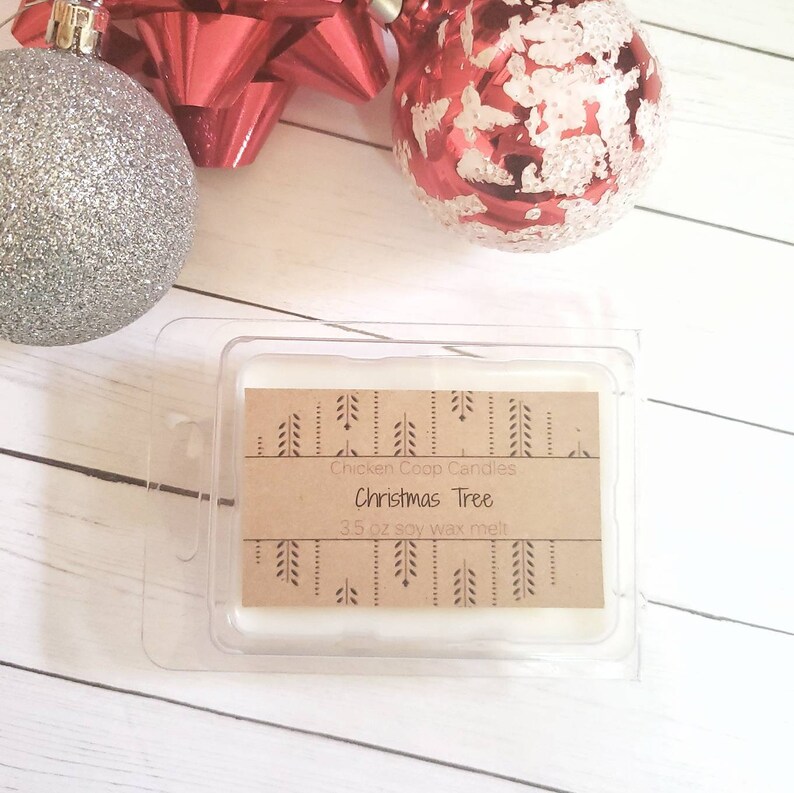 Christmas Tree Scented Soy Wax Melts Christmas Decor Pine Etsy