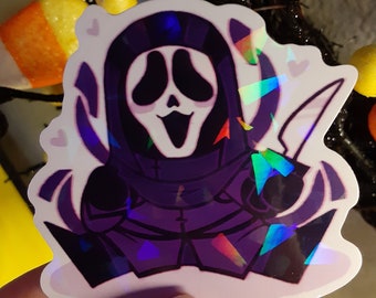 Chibi Ghost Slasher Holo Sticker