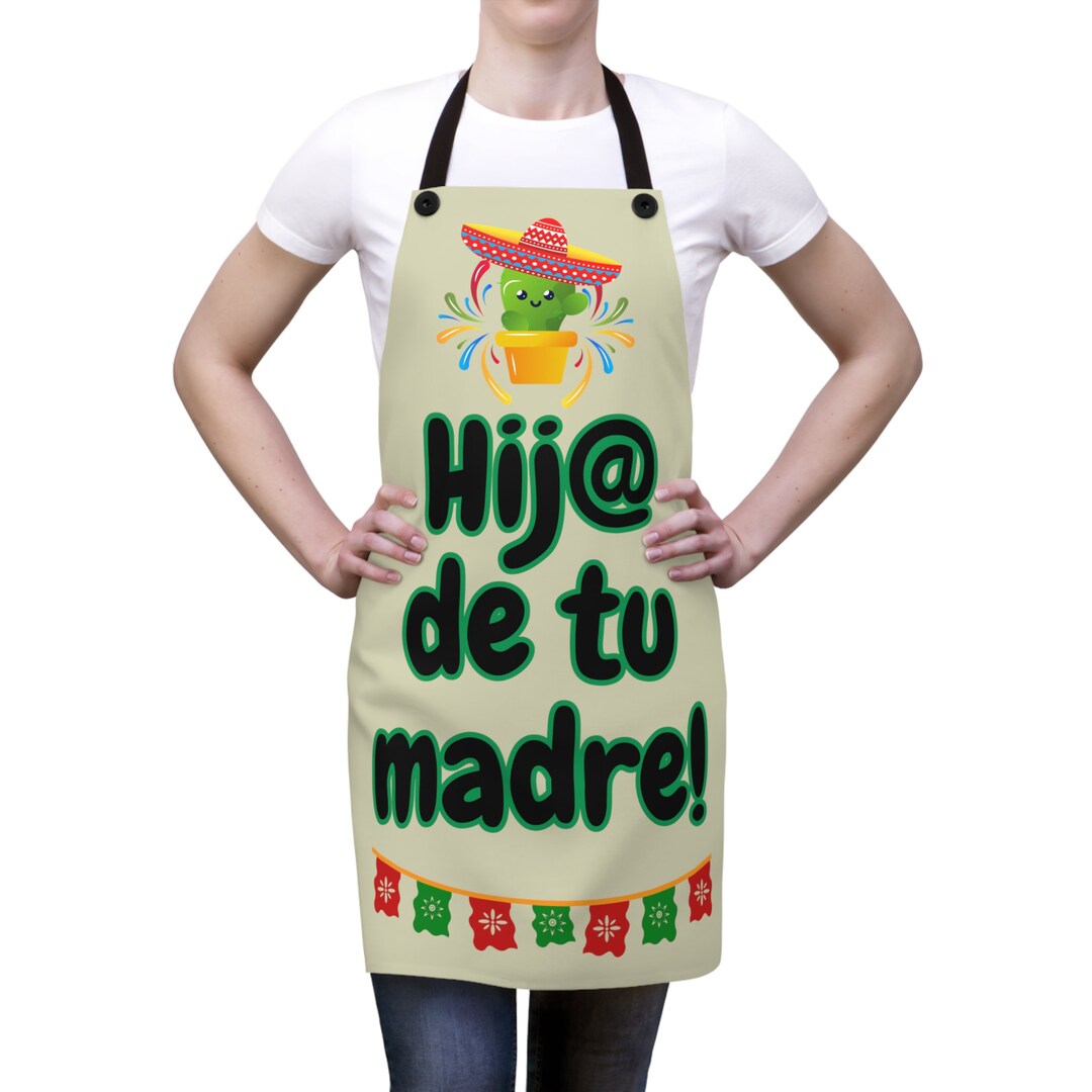 Funny Apron En Espanol Hija De Tu Madre Delantal Funny Espanol Etsy