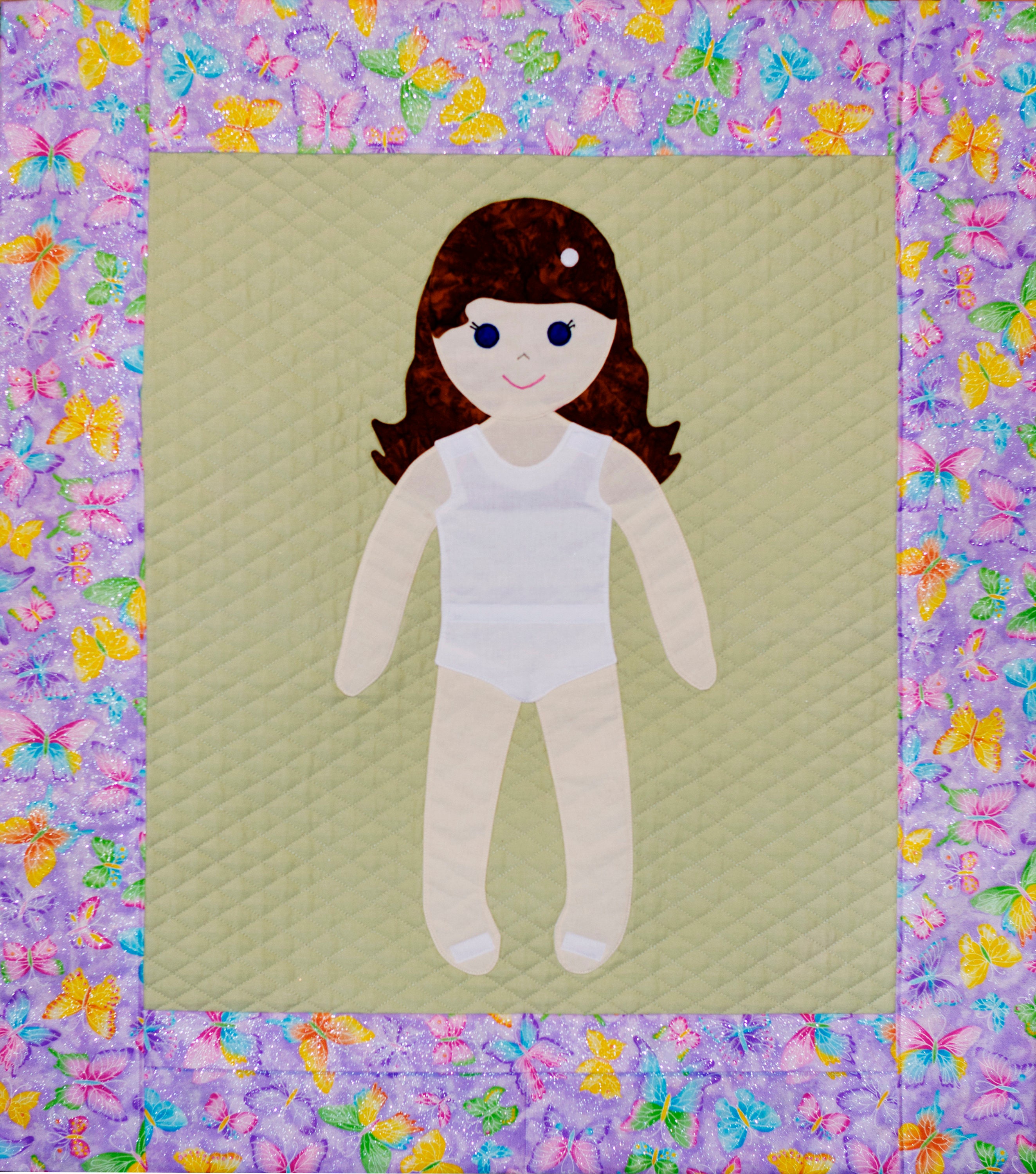paper doll quilt pattern girl and boy combined, paper doll blanket