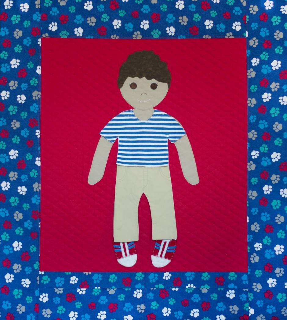 Paper Doll Quilt Pattern Girl and Boy Combined Paper Doll Etsy