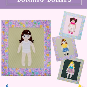 Paper Doll Quilt Pattern with Outfits for Girl, Sewer and Quilter, Dress Up Paper Doll Blanket and Motor Skills Quilt For Interactive Play