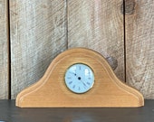 Mantle Tabletop Oak Clock - Hand Made - Wood Creations
