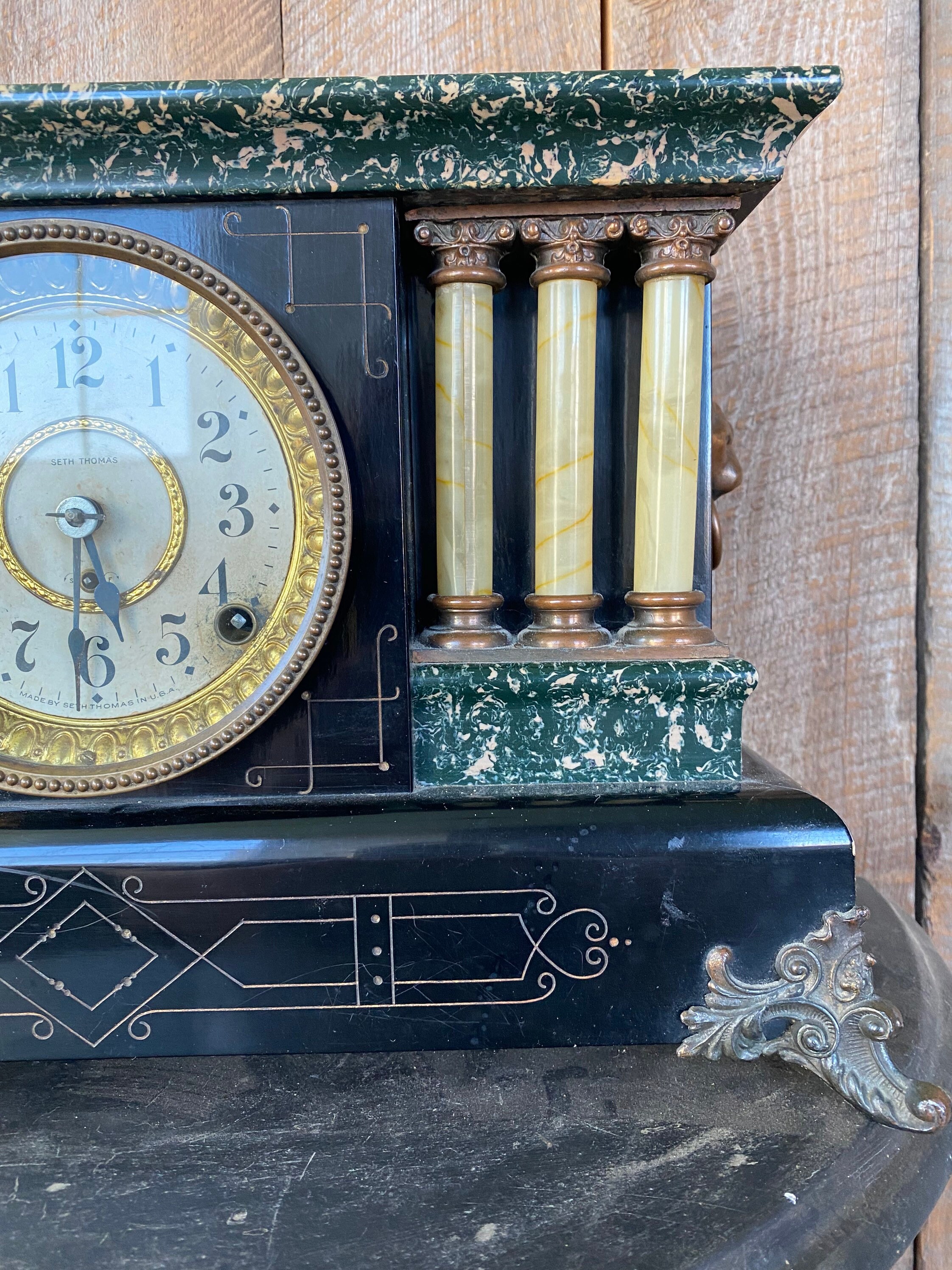 Antique Seth Thomas Pendulum Clock Etsy