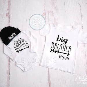 BIG BROTHER, Little brother outfit, Baby Boy Coming Home Outfit, big brother shirt, big brother, little brother outfits, big bro little bro image 4
