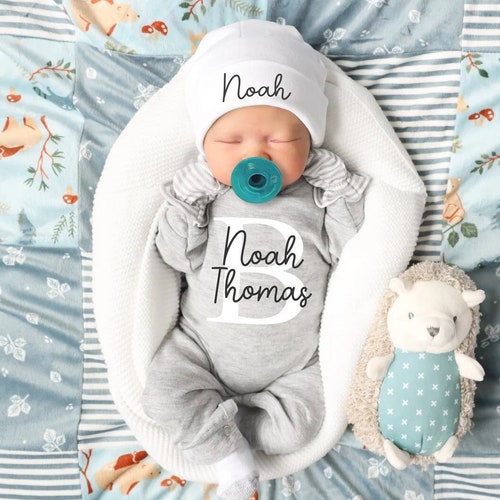 Baby Boy Coming Home Outfit Personalized Newborn Baby Boy Etsy Canada