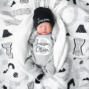 Newborn girl going home outfit winter top