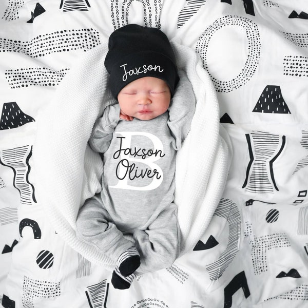 Newborn boy coming home outfit, boy going home outfit, baby boy take home outfit, newborn boy outfit, hospital outfit newborn boy