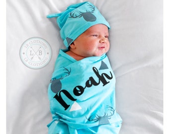 baby boy receiving blankets