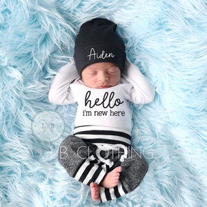 Newborn homecoming outfit boy on sale