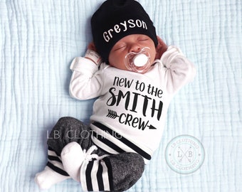 baby boy coming home outfit fall