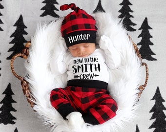 Baby Boy Christmas Outfit, Newborn boy Christmas outfit, Personalized Baby Boy Outfit, Christmas Baby Boy, Baby Shower Gift