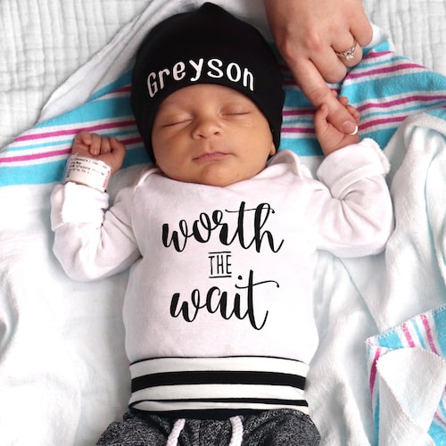 PERSONALIZED NEWBORN BOY Coming Home Outfit /baby Boy Hat/baby Etsy