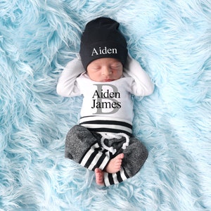 Personalized newborn coming outlet home outfit boy