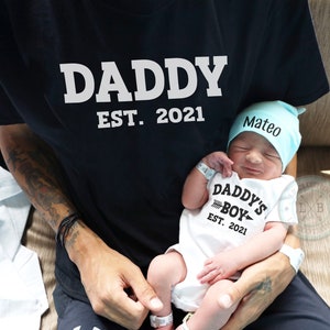 Daddy And Son Shirts Father And Baby Daddy And Me Shirts Etsy