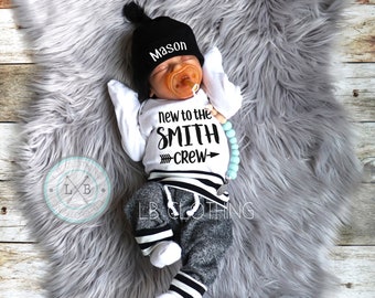 BABY BOY Coming Home Outfit, baby boy, personalized, baby hat, baby shower gift, baby boy gift, clothes, new mom, baby boy, expecting mom